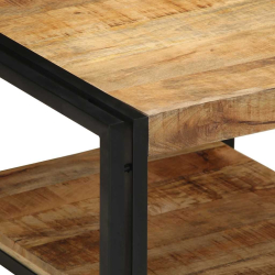 Stolik kawowy 50x50x38 cm lite drewno surowe mango