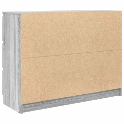 Komoda, szary dąb sonoma, 100x35x76 cm, materiał drewnopochodny