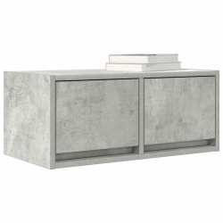 Szafki RTV 2 szt. Beton Szary 60x31x25,5 cm Drewno klejone