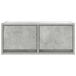 Szafki RTV 2 szt. Beton Szary 60x31x25,5 cm Drewno klejone