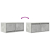 Szafki RTV 2 szt. Beton Szary 60x31x25,5 cm Drewno klejone
