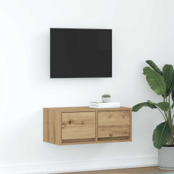 Szafka RTV Artisan Oak 60x31x25,5 cm Drewno klejone