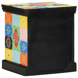 Szafka nocna 2 szt. Wielokolorowa 40x35x45 cm Drewno lite Mango