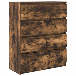 Komoda Dąb wędzony 80x35x99 cm Drewno klejone