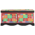Stolik kawowy wielokolorowy 90x50x40 cm lite drewno mango