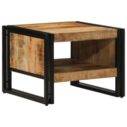 Stolik kawowy 50x50x38 cm lite drewno surowe mango