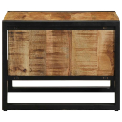 Stolik kawowy 50x50x38 cm lite drewno surowe mango