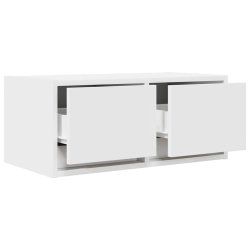 Szafka RTV Biała 60x31x25,5 cm Drewno klejone