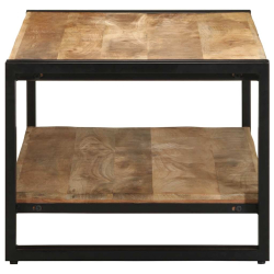 Stolik kawowy 90x50x38 cm lite drewno surowe mango