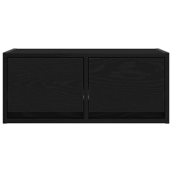 Szafka RTV Czarny Dąb 60x31x25,5 cm Drewno klejone
