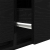 Szafka RTV Czarny Dąb 60x31x25,5 cm Drewno klejone