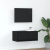 Szafka RTV Czarny Dąb 60x31x25,5 cm Drewno klejone