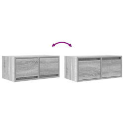 Szafki RTV 2 szt. Szary Sonoma 60x31x25,5 cm Drewno klejone