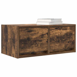 Szafki RTV 2 szt. Dąb wędzony 60x31x25,5 cm Drewno klejone