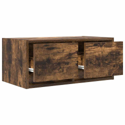 Szafki RTV 2 szt. Dąb wędzony 60x31x25,5 cm Drewno klejone