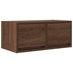 Szafki RTV 2 szt. Brązowy dąb 60x31x25,5 cm Drewno klejone