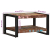 Stolik kawowy wielokolorowy 70x50x38 cm lite drewno odzyskane