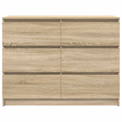 Komoda, dąb sonoma, 100x35x76 cm, materiał drewnopochodny