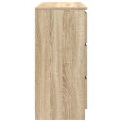 Komoda, dąb sonoma, 100x35x76 cm, materiał drewnopochodny