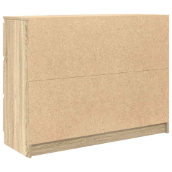 Komoda, dąb sonoma, 100x35x76 cm, materiał drewnopochodny