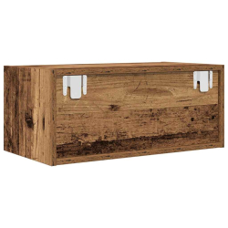 Szafki RTV 2 szt. Stare drewno 60x31x25,5 cm Drewno klejone