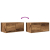 Szafki RTV 2 szt. Stare drewno 60x31x25,5 cm Drewno klejone
