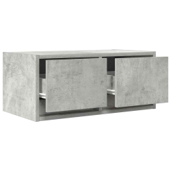 Szafka RTV Beton Szary 60x31x25,5 cm Drewno klejone