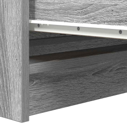 Komoda Szara Sonoma 80x35x99 cm Drewno klejone