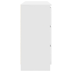 Komoda Biała 100x35x76 cm Drewno klejone
