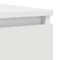Komoda Biała 100x35x76 cm Drewno klejone