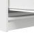 Komoda Biała 100x35x76 cm Drewno klejone
