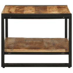 Stolik kawowy 70x50x38 cm lite drewno surowe mango