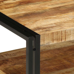 Stolik kawowy 70x50x38 cm lite drewno surowe mango