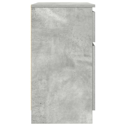 Komoda z szufladą Betonowa szarość 71x35x65 cm Drewno klejone