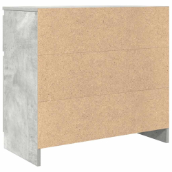 Komoda z szufladą Betonowa szarość 71x35x65 cm Drewno klejone
