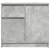 Komoda z szufladą Betonowa szarość 71x35x65 cm Drewno klejone