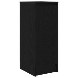 Komoda Czarny Dąb 29,5x34x76 cm Drewno klejone