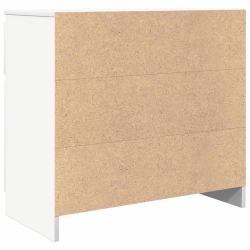 Komoda z szufladą Biała 71x35x65 cm Drewno klejone