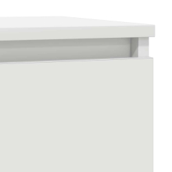 Komoda z szufladą Biała 71x35x65 cm Drewno klejone