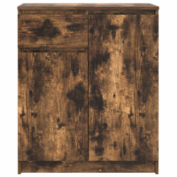 Komoda z szufladą Dąb wędzony 71x35x84 cm Drewno klejone