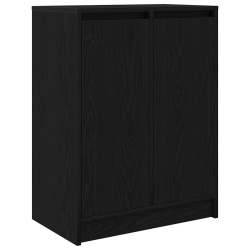 Komoda Czarny Dąb 57x34x76 cm Drewno klejone