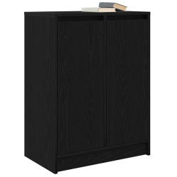 Komoda Czarny Dąb 57x34x76 cm Drewno klejone