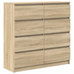 Komoda Sonoma Oak 100x35x99 cm Drewno klejone