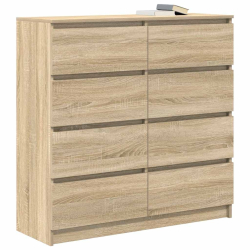 Komoda Sonoma Oak 100x35x99 cm Drewno klejone