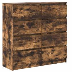 Komoda Dąb wędzony 100x35x99 cm Drewno klejone