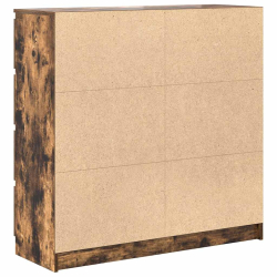 Komoda Dąb wędzony 100x35x99 cm Drewno klejone