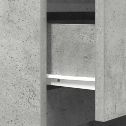 Szafki nocne z 3 szufladami 2 szt. Betonowy szary 39x35x65 cm