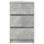 Szafki nocne z 3 szufladami 2 szt. Betonowy szary 39x35x65 cm