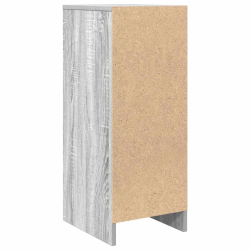 Komoda Szara Sonoma 29,5x34x76 cm Drewno klejone