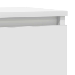 Komoda z szufladą Biała 71x35x84 cm Drewno klejone